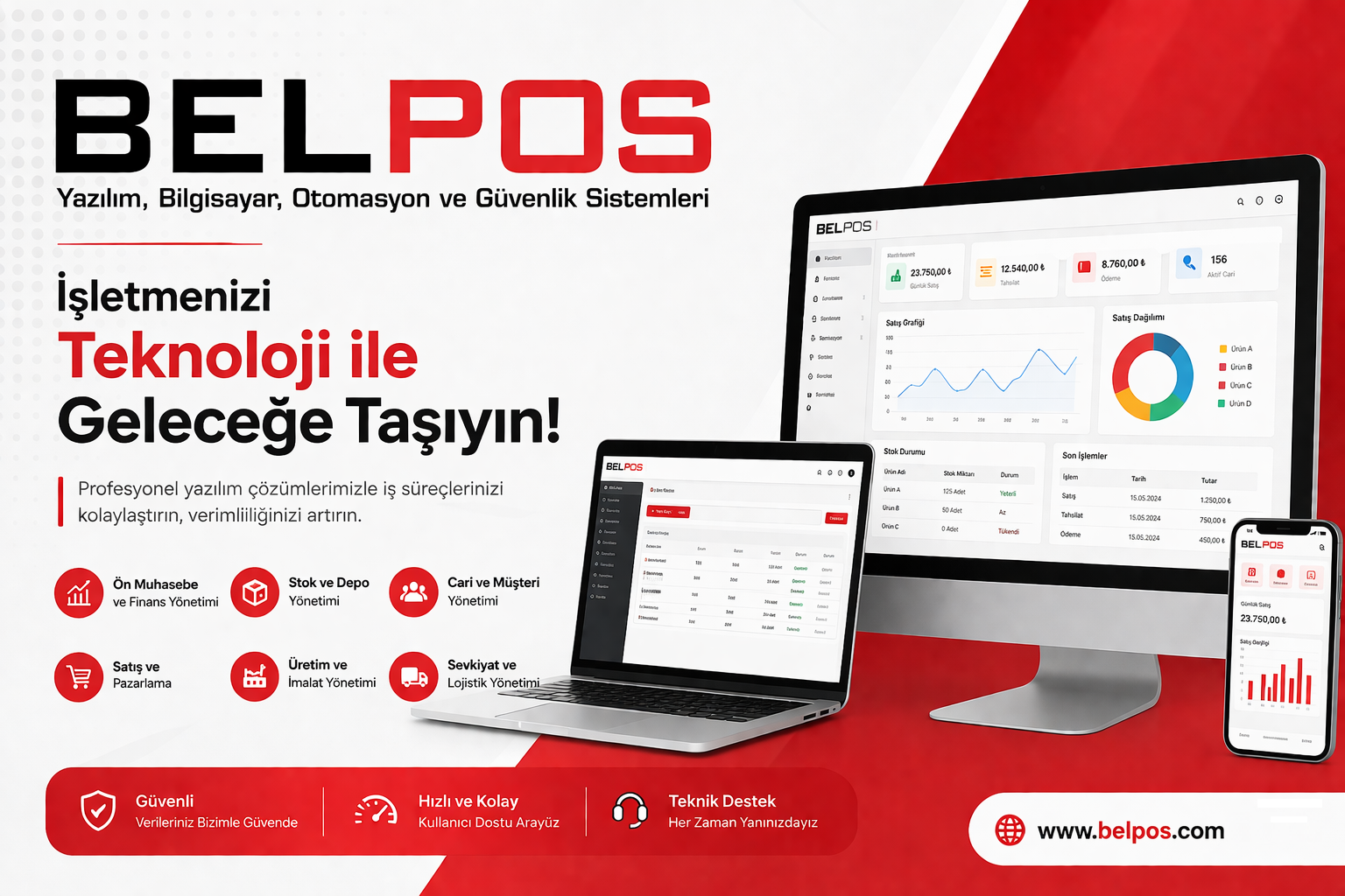 İzmir Ticari Yazılım Belpos Yazılım