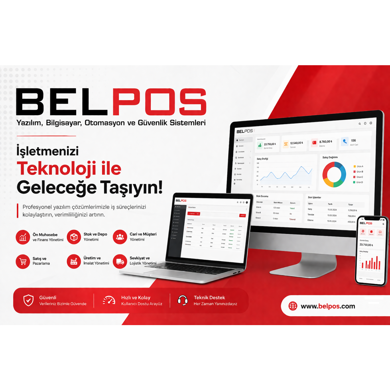 Adana Ticari Yazılım | Belpos Yazılım Ön Muhasebe & Stok Programı