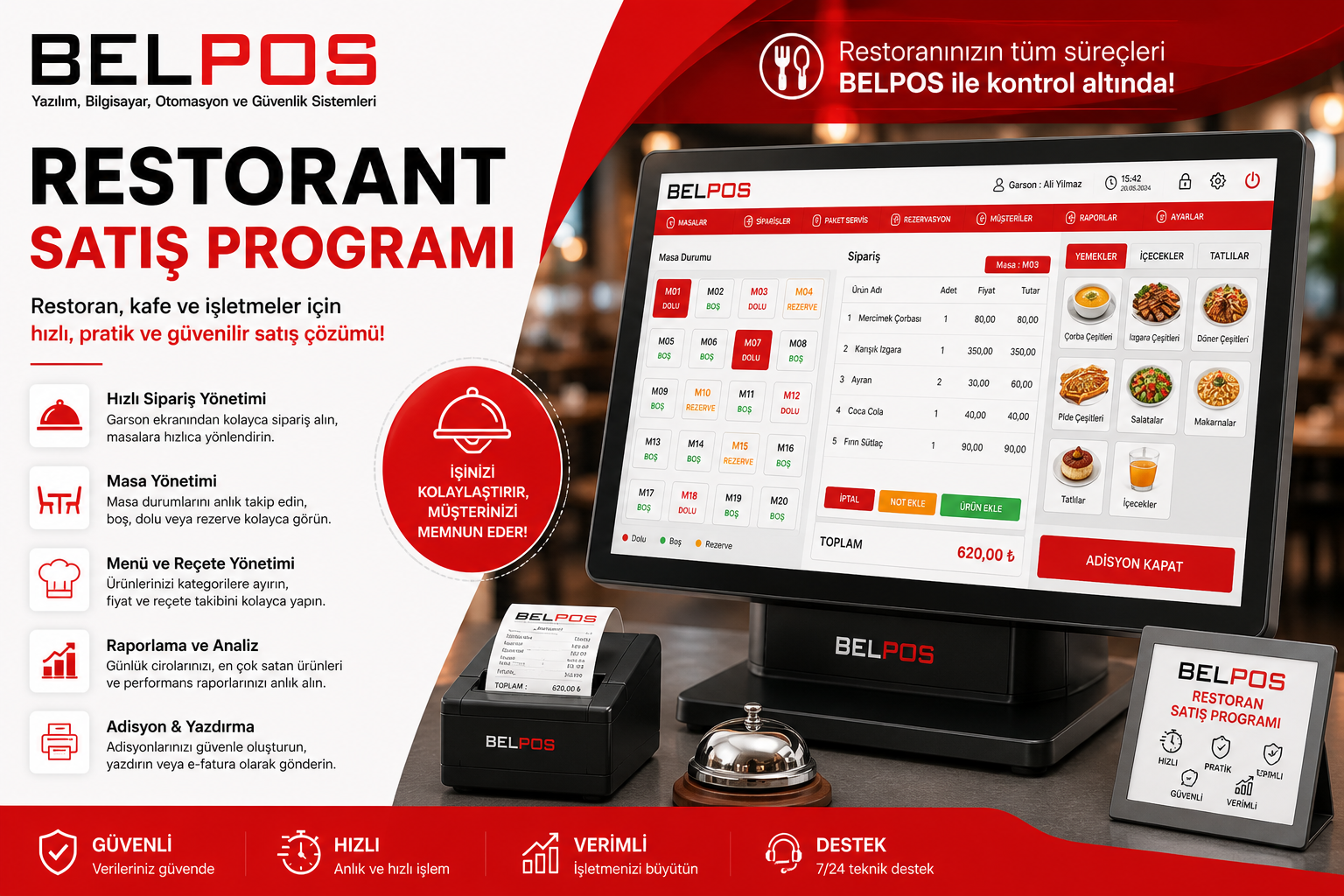 Adana Restorant Satış Programı | Belpos Yazılım